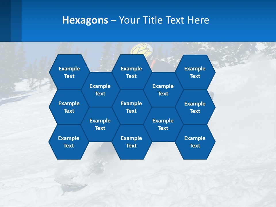 Freeze Snowboarding Teenagers PowerPoint Template