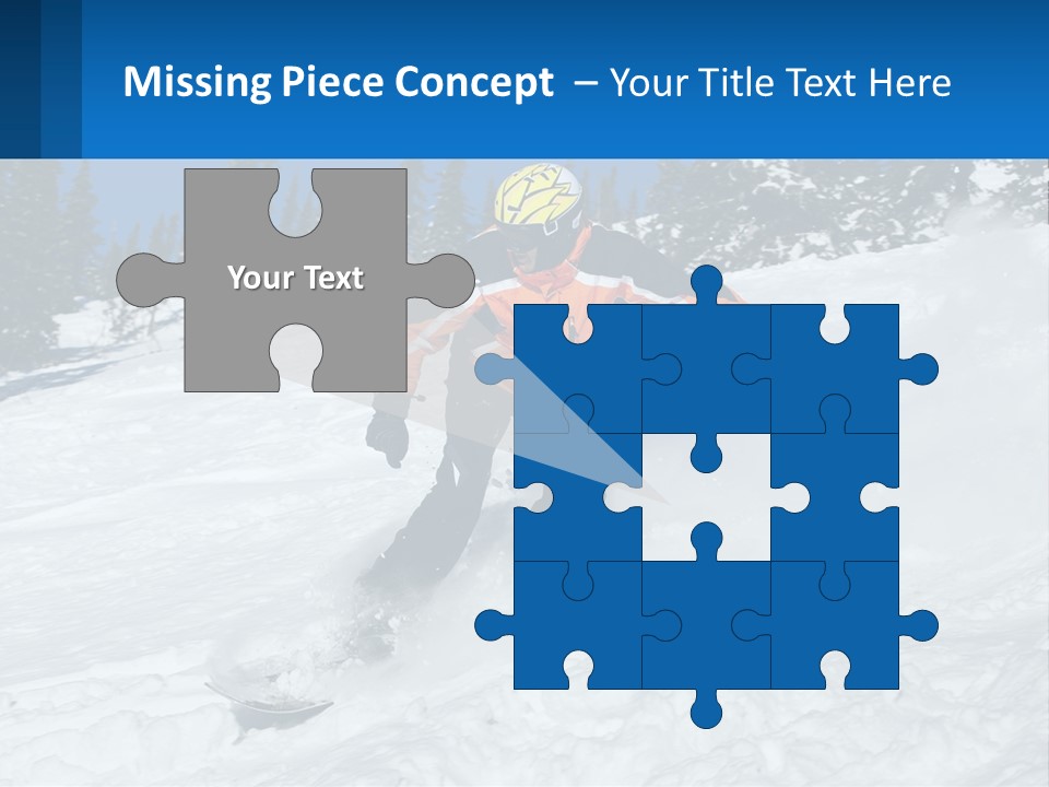 Freeze Snowboarding Teenagers PowerPoint Template