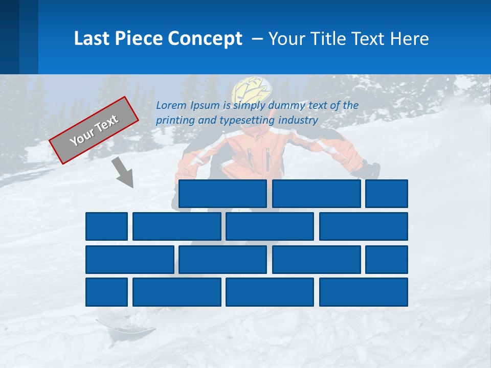 Freeze Snowboarding Teenagers PowerPoint Template