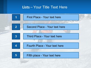 Freeze Snowboarding Teenagers PowerPoint Template