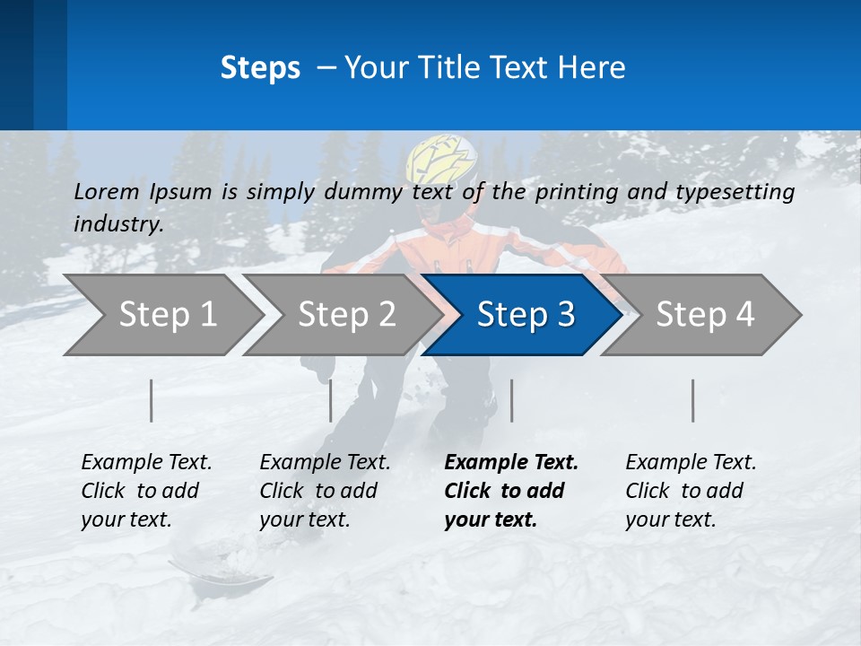 Freeze Snowboarding Teenagers PowerPoint Template
