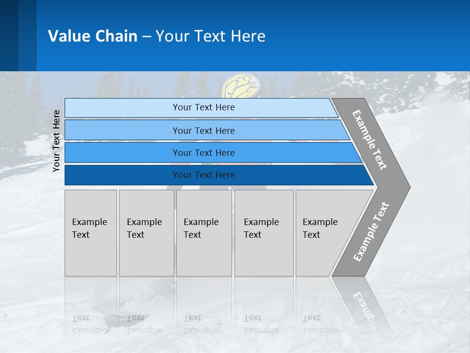 Freeze Snowboarding Teenagers PowerPoint Template