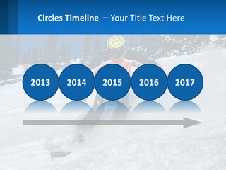 Freeze Snowboarding Teenagers PowerPoint Template