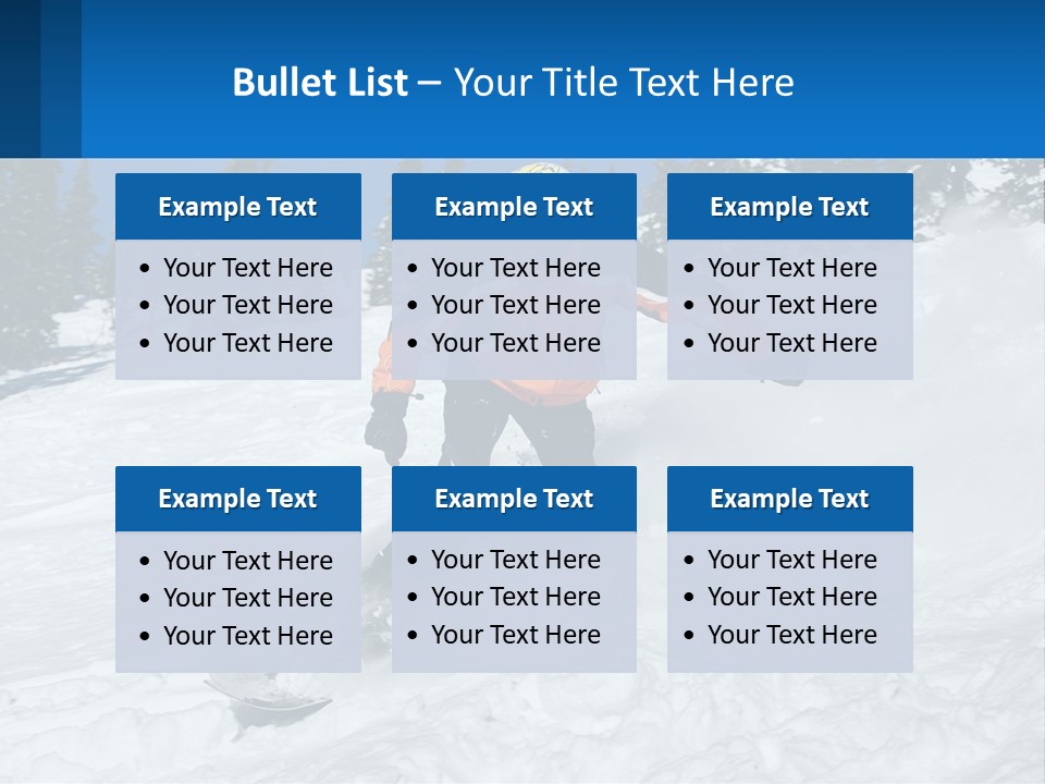 Freeze Snowboarding Teenagers PowerPoint Template