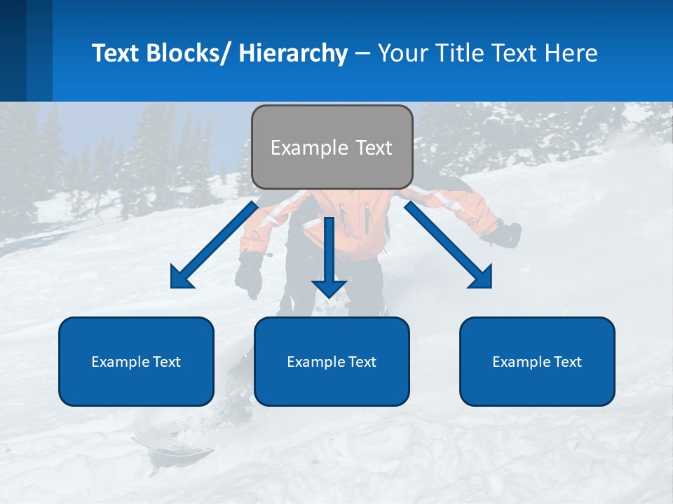 Freeze Snowboarding Teenagers PowerPoint Template