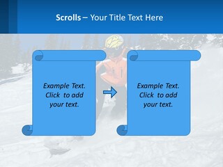 Freeze Snowboarding Teenagers PowerPoint Template