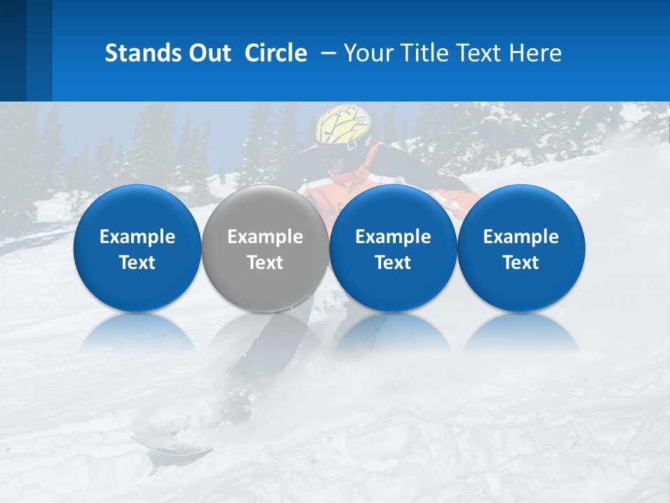 Freeze Snowboarding Teenagers PowerPoint Template