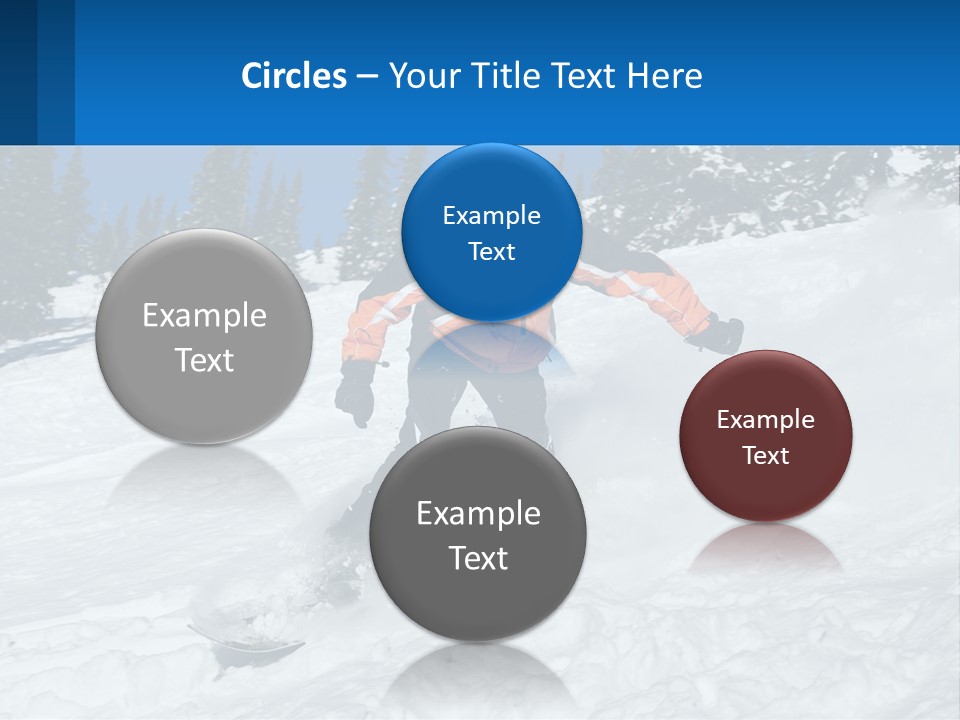 Freeze Snowboarding Teenagers PowerPoint Template