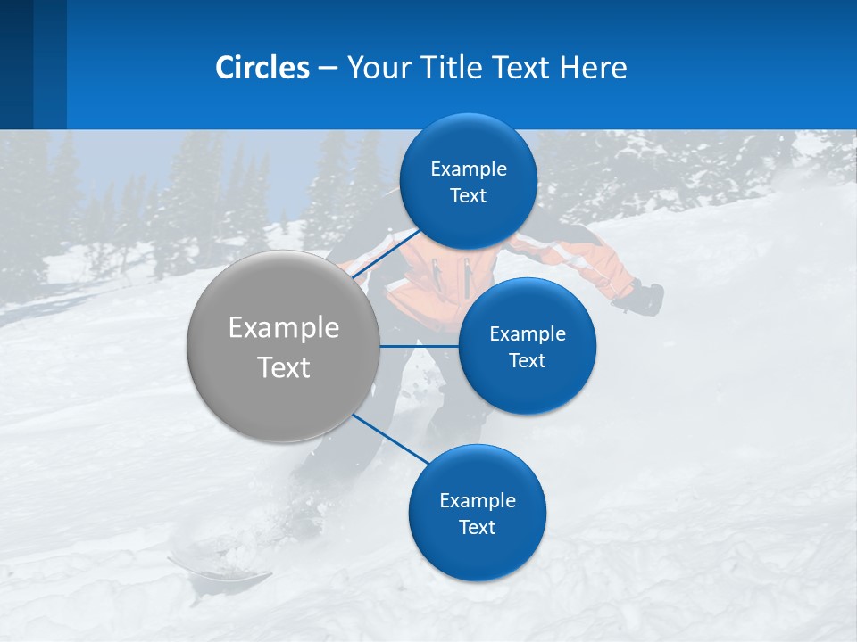 Freeze Snowboarding Teenagers PowerPoint Template