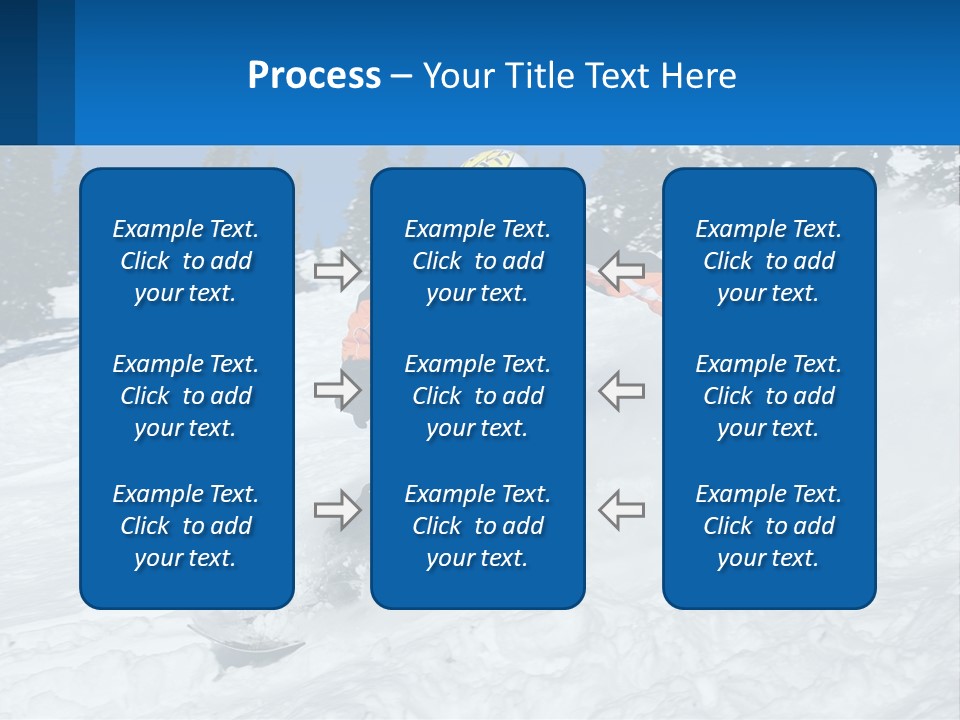 Freeze Snowboarding Teenagers PowerPoint Template