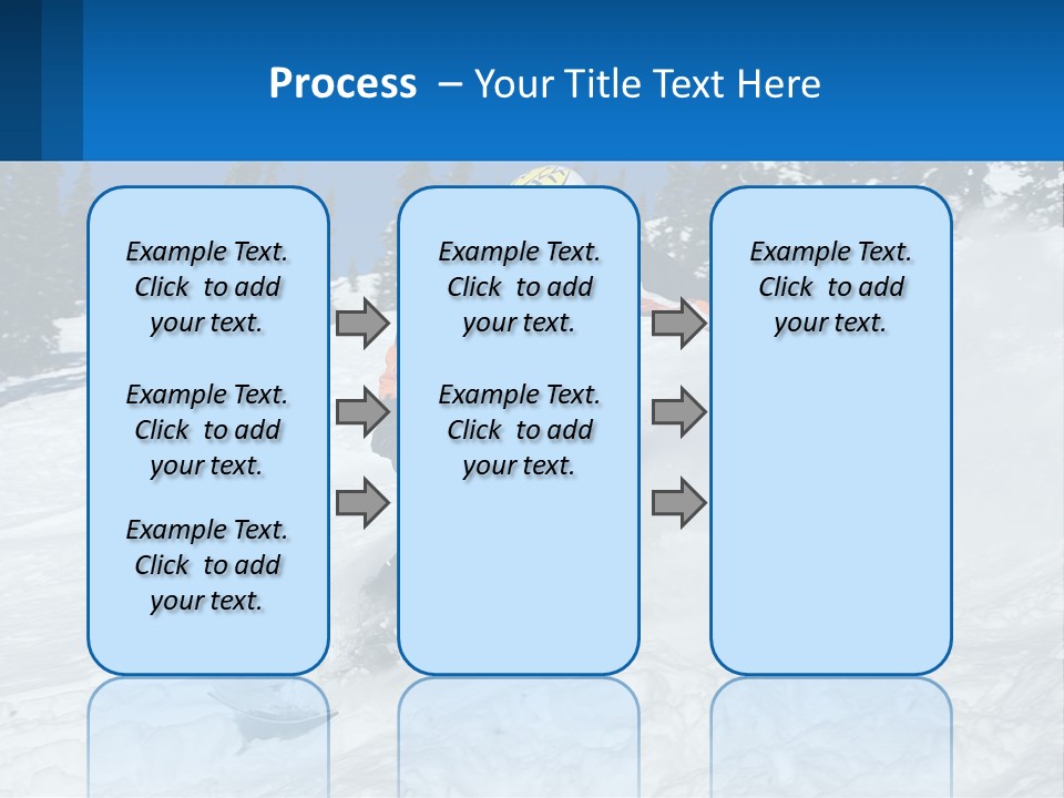 Freeze Snowboarding Teenagers PowerPoint Template