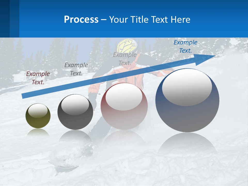 Freeze Snowboarding Teenagers PowerPoint Template