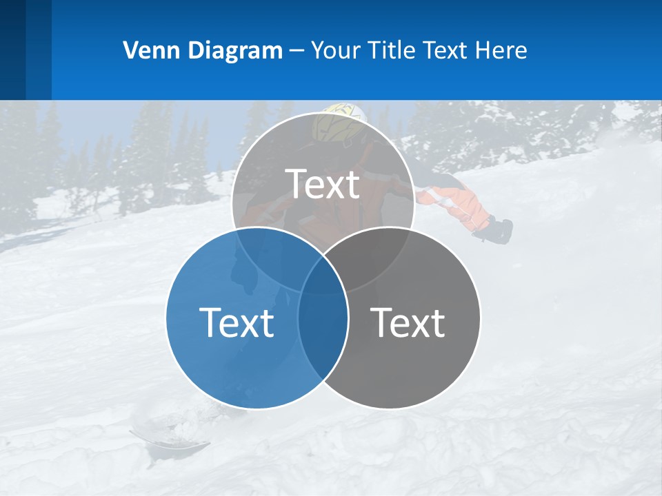 Freeze Snowboarding Teenagers PowerPoint Template