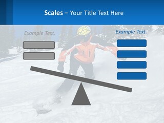 Freeze Snowboarding Teenagers PowerPoint Template