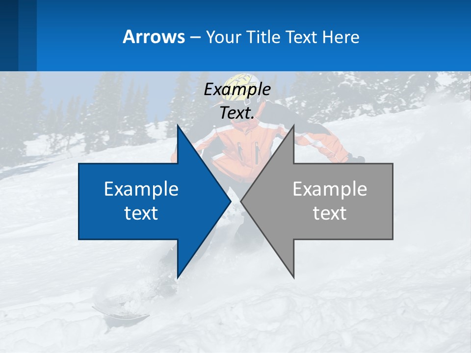 Freeze Snowboarding Teenagers PowerPoint Template