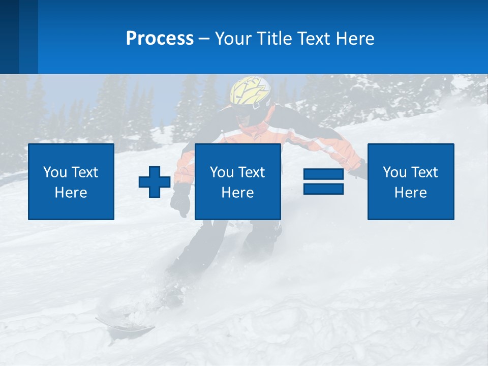 Freeze Snowboarding Teenagers PowerPoint Template