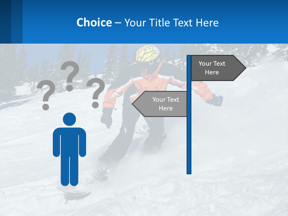 Freeze Snowboarding Teenagers PowerPoint Template