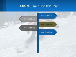 Freeze Snowboarding Teenagers PowerPoint Template