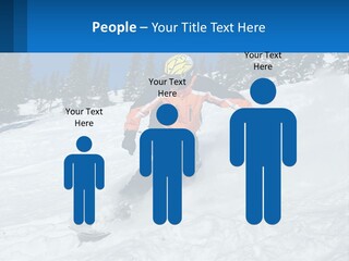 Freeze Snowboarding Teenagers PowerPoint Template