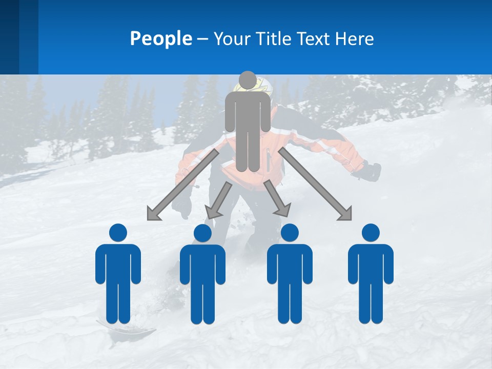 Freeze Snowboarding Teenagers PowerPoint Template