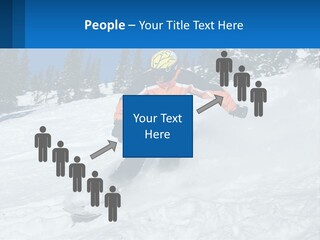 Freeze Snowboarding Teenagers PowerPoint Template
