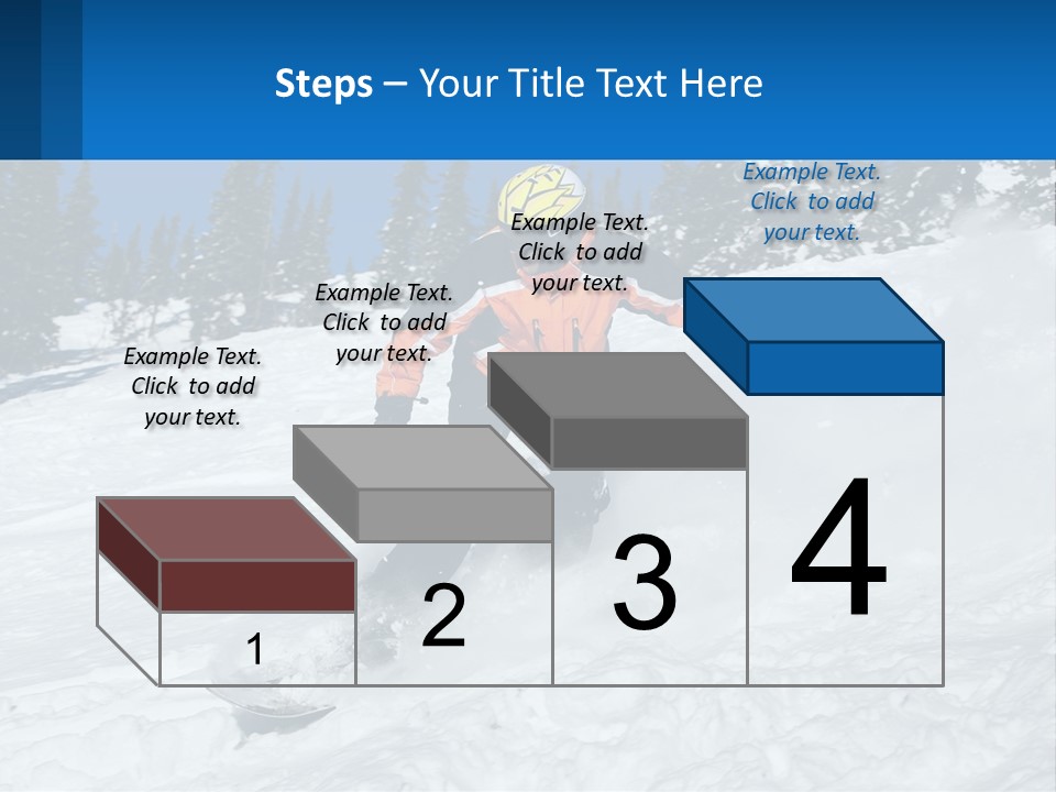Freeze Snowboarding Teenagers PowerPoint Template