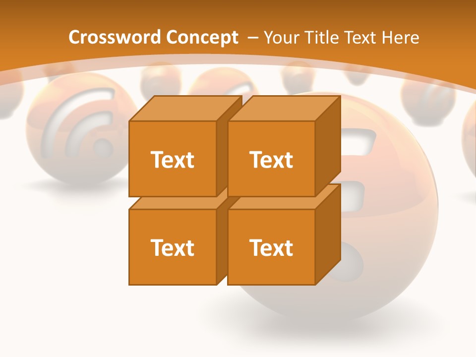 Blog Ball Computer PowerPoint Template