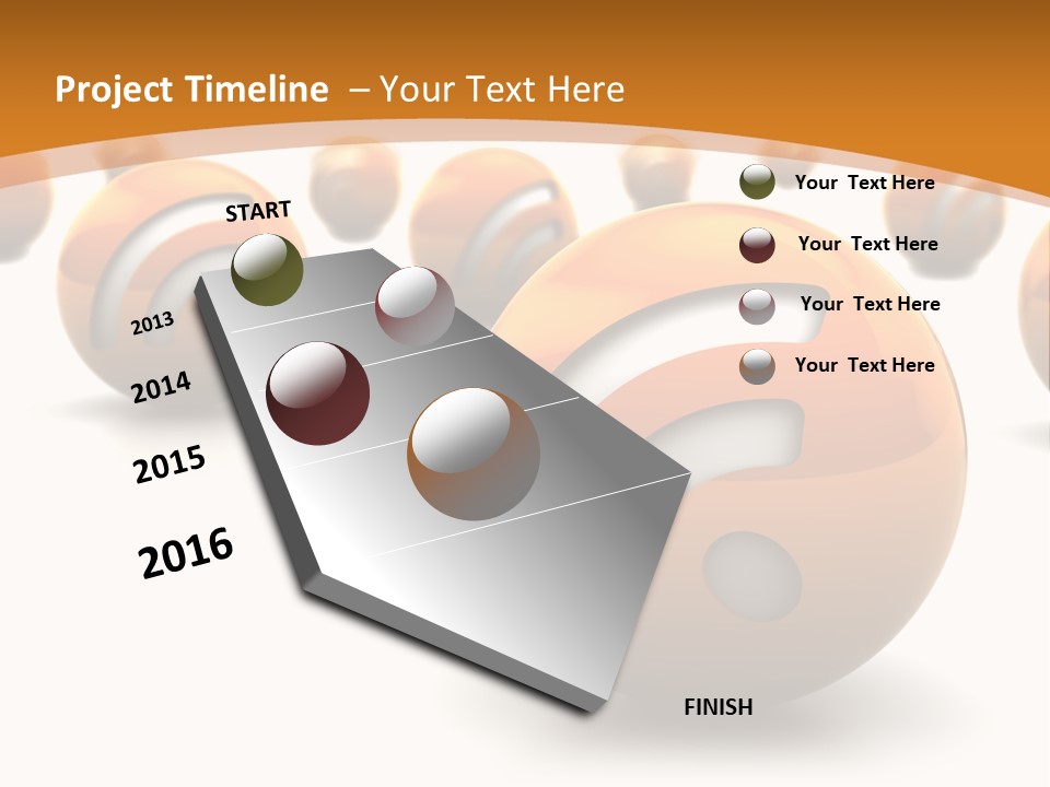 Blog Ball Computer PowerPoint Template