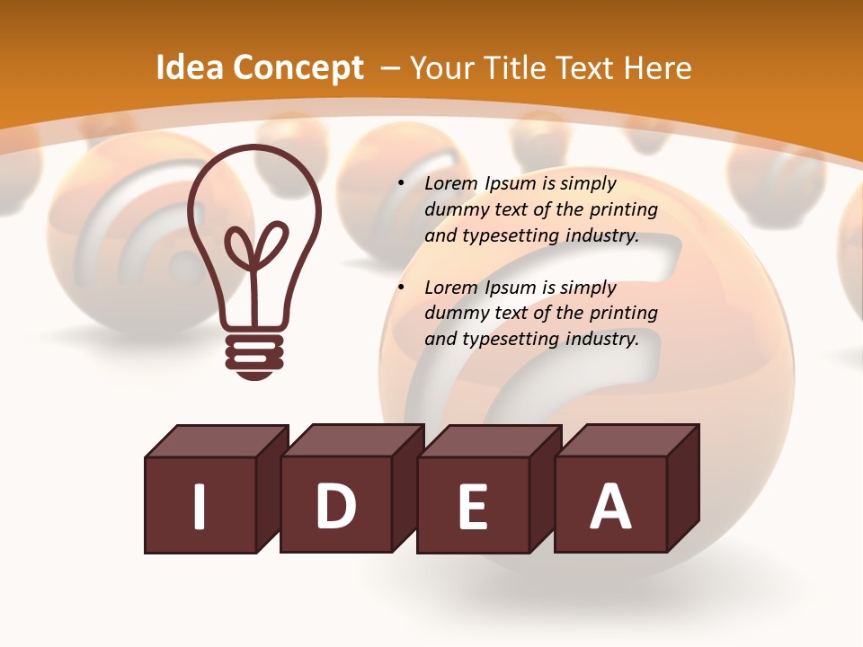 Blog Ball Computer PowerPoint Template