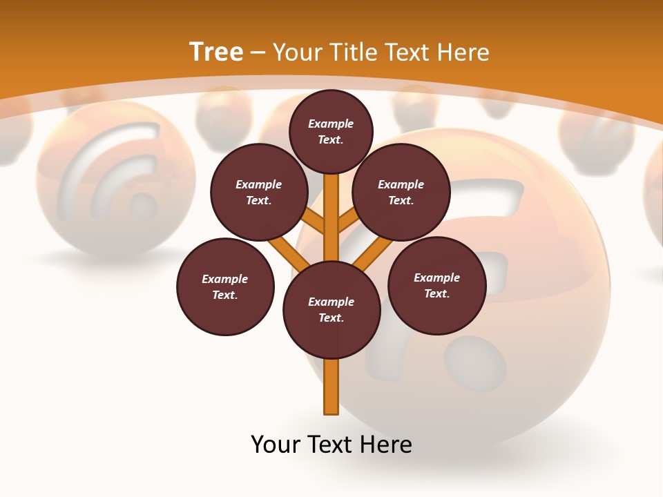 Blog Ball Computer PowerPoint Template