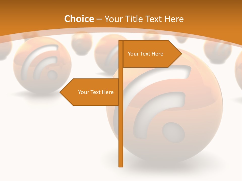 Blog Ball Computer PowerPoint Template