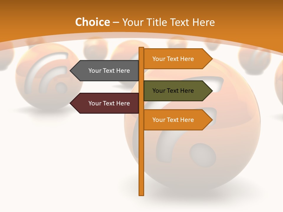 Blog Ball Computer PowerPoint Template