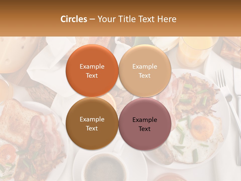 Lunch Traditional Orange PowerPoint Template
