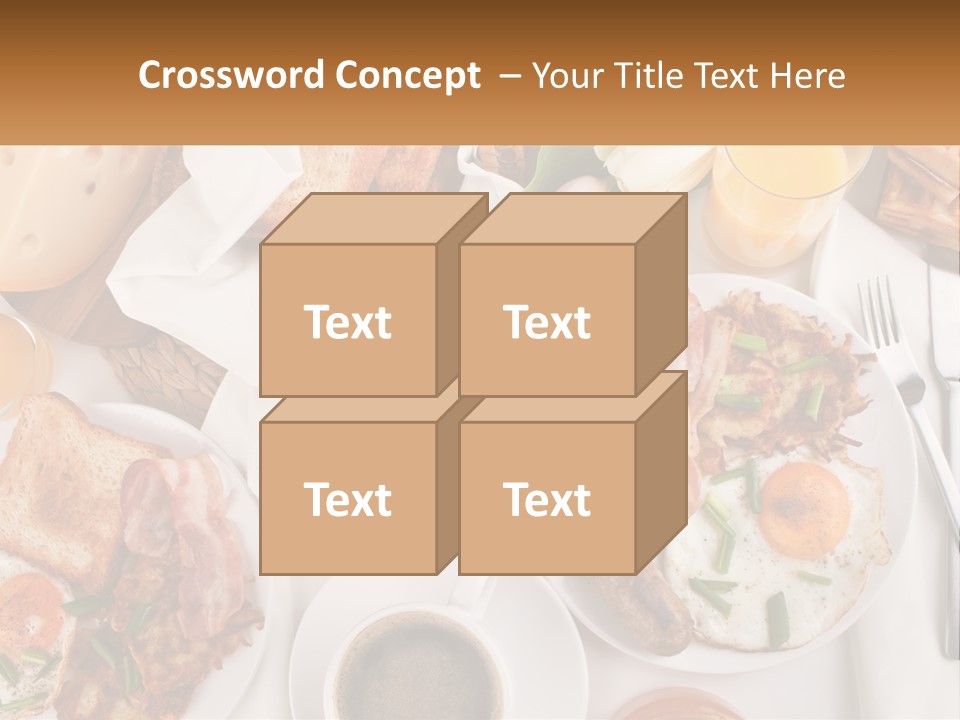 Lunch Traditional Orange PowerPoint Template