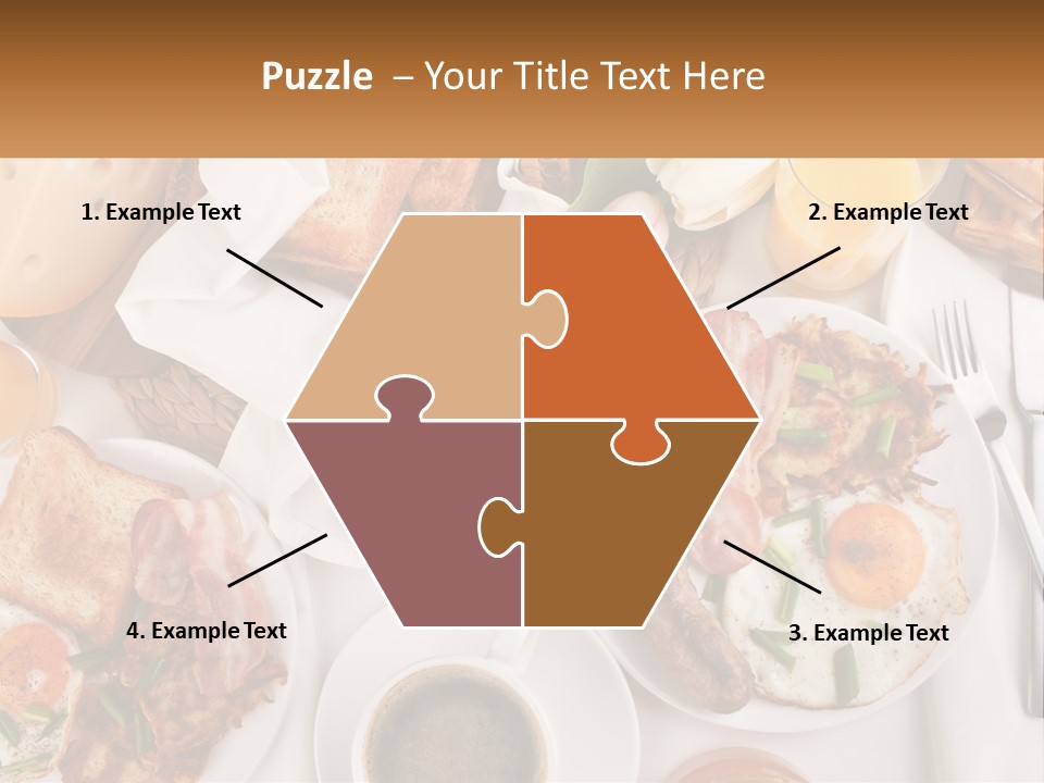 Lunch Traditional Orange PowerPoint Template