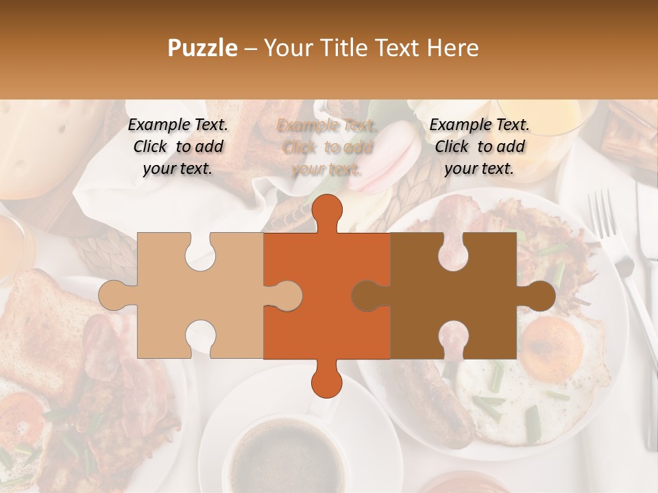 Lunch Traditional Orange PowerPoint Template