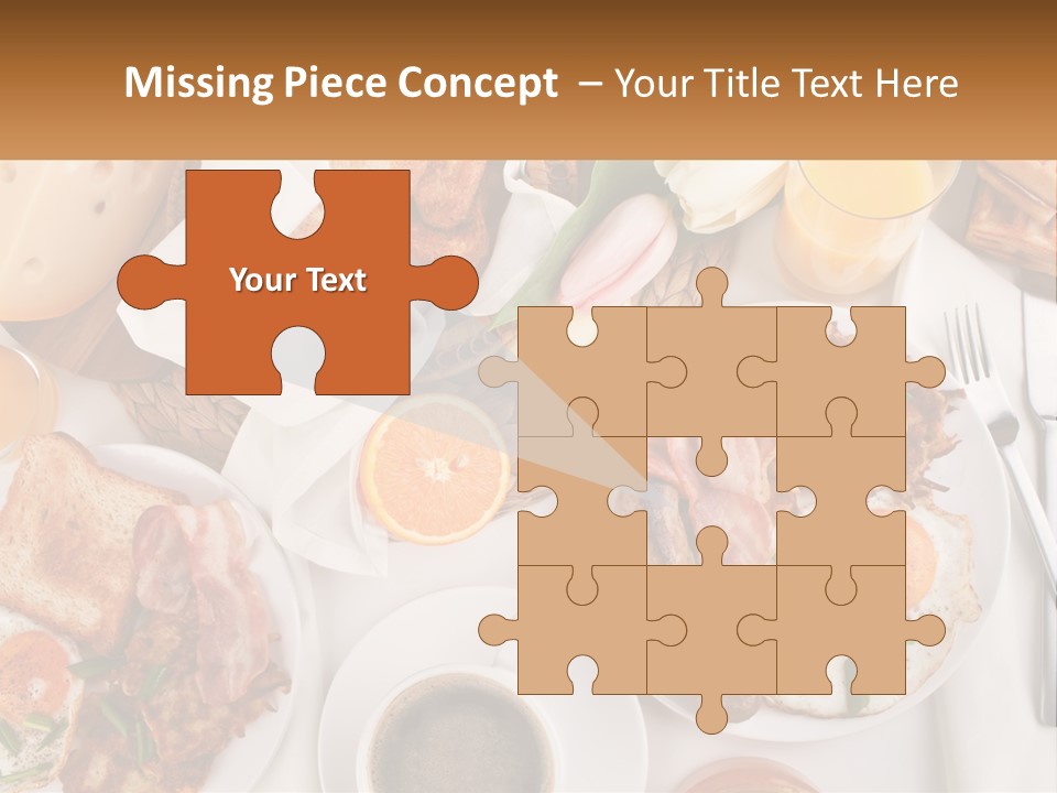 Lunch Traditional Orange PowerPoint Template