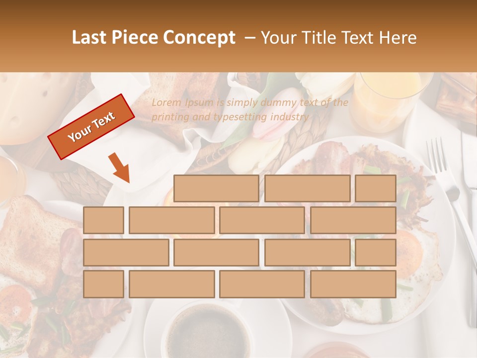 Lunch Traditional Orange PowerPoint Template