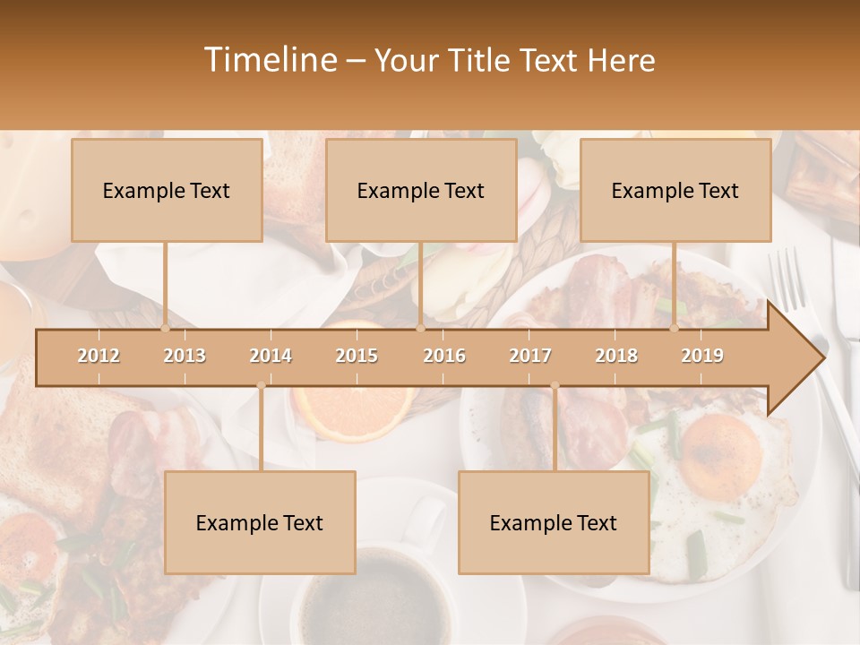 Lunch Traditional Orange PowerPoint Template