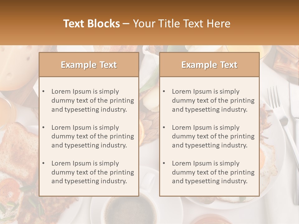 Lunch Traditional Orange PowerPoint Template