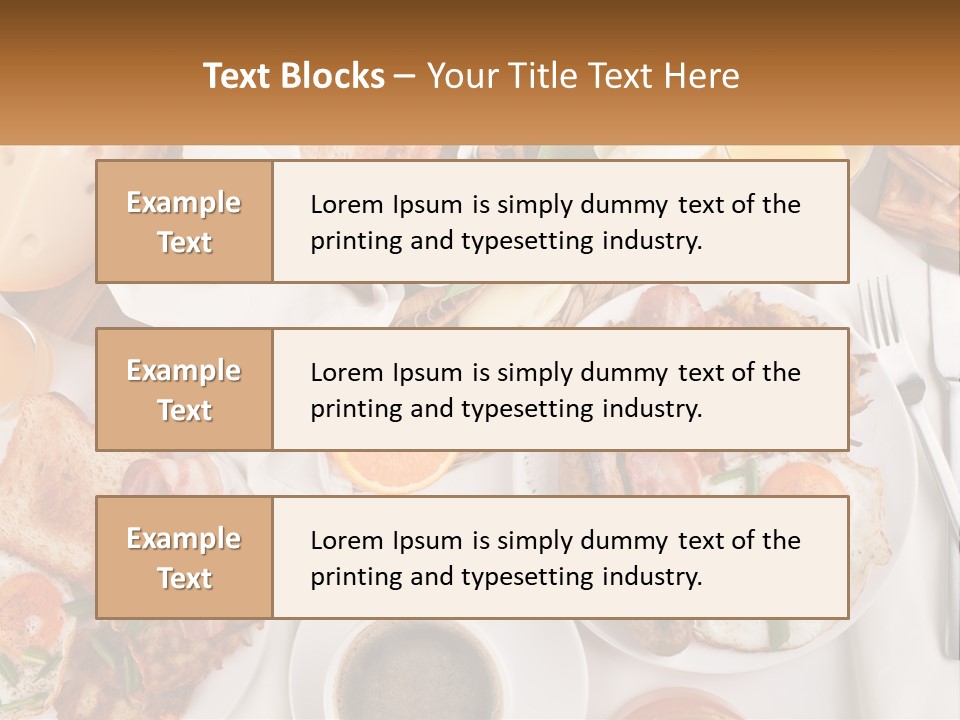 Lunch Traditional Orange PowerPoint Template