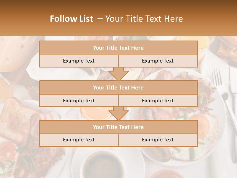 Lunch Traditional Orange PowerPoint Template