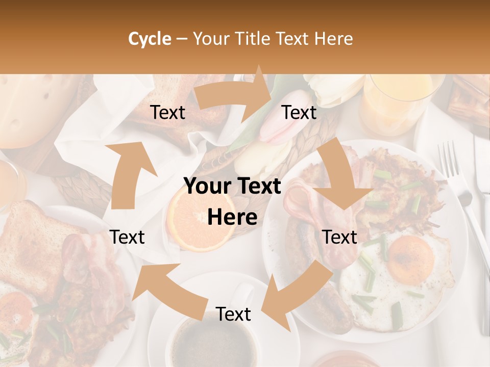 Lunch Traditional Orange PowerPoint Template