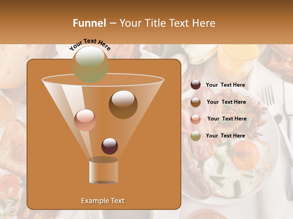 Lunch Traditional Orange PowerPoint Template