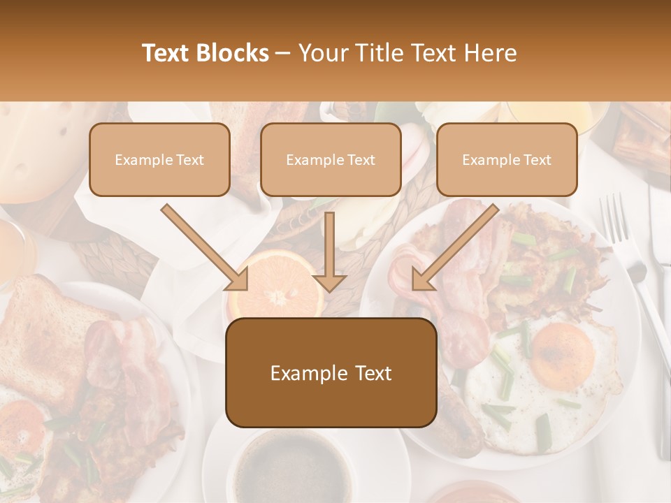 Lunch Traditional Orange PowerPoint Template