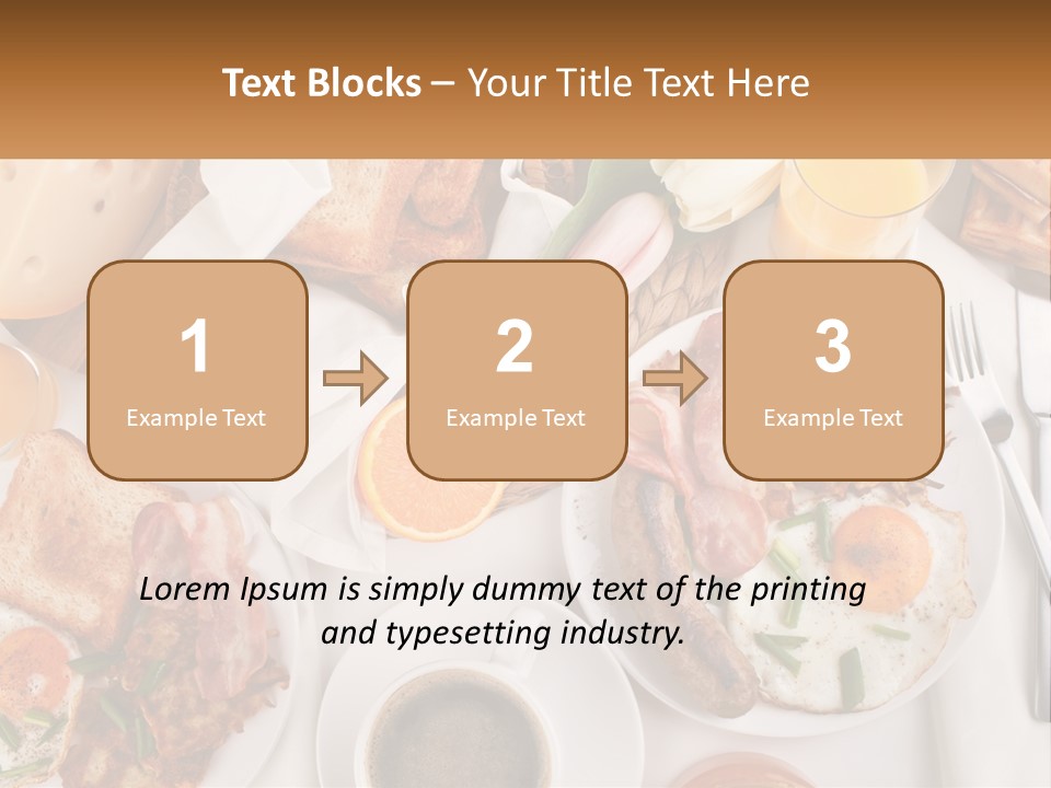 Lunch Traditional Orange PowerPoint Template