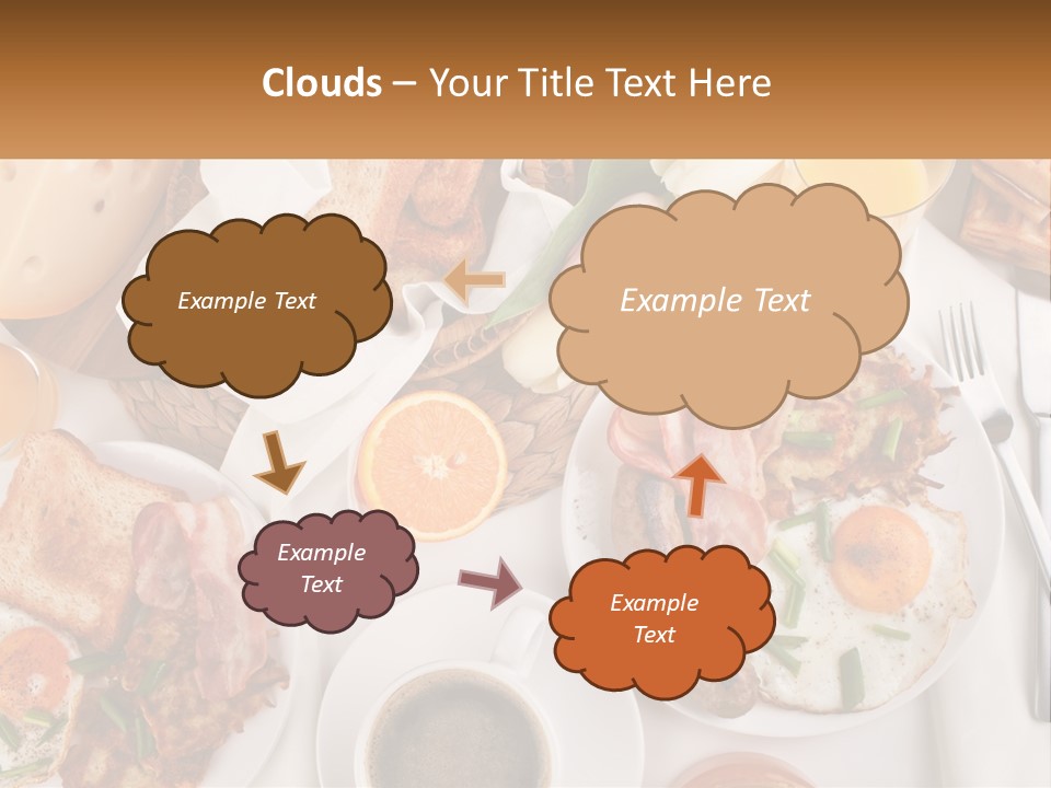Lunch Traditional Orange PowerPoint Template