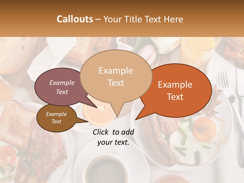 Lunch Traditional Orange PowerPoint Template