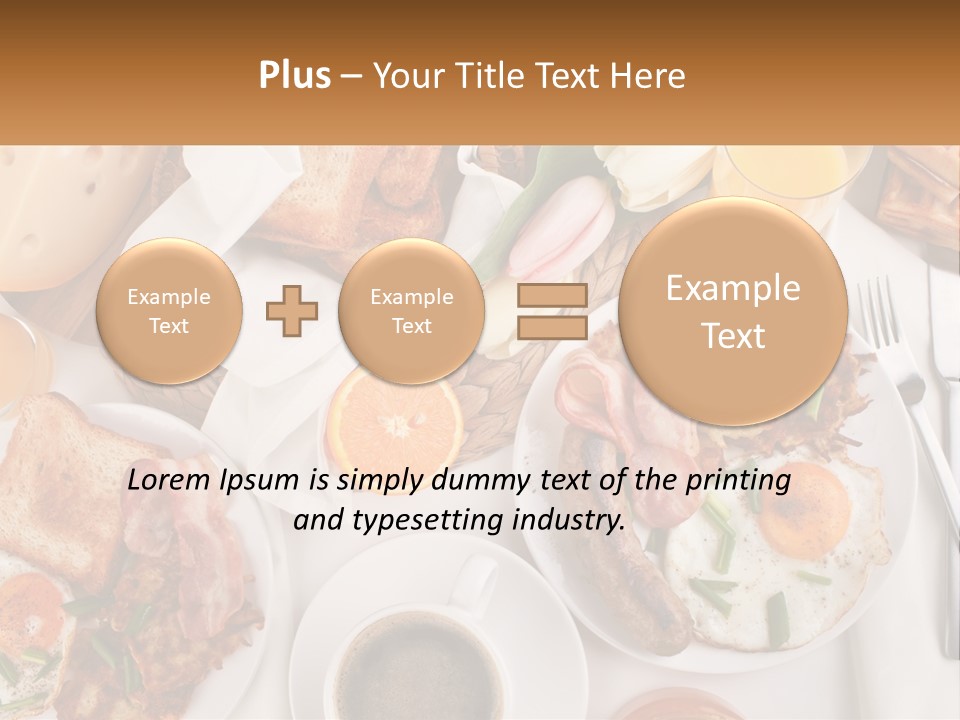 Lunch Traditional Orange PowerPoint Template