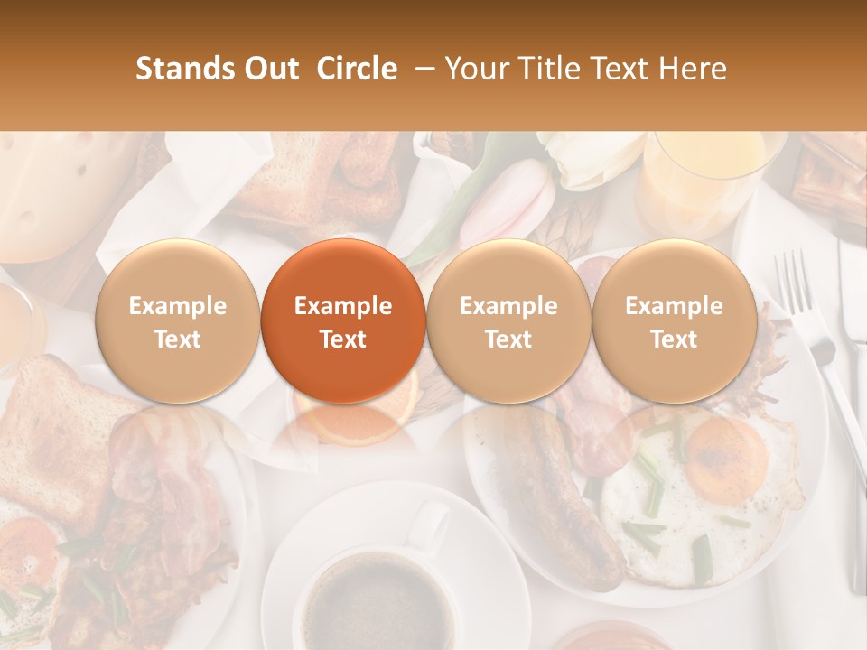 Lunch Traditional Orange PowerPoint Template